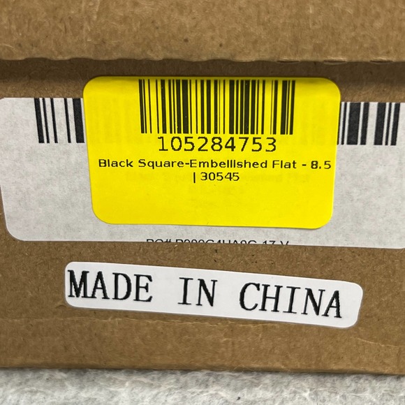 Miqibili  Buckle Toe Slip On Flat - Black Patent -Women Size 8.5 *NEW - Picture 12 of 14